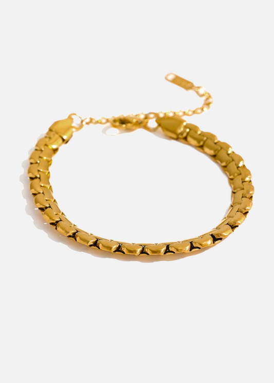 18K Gold Plated Thick Chain Bracelet