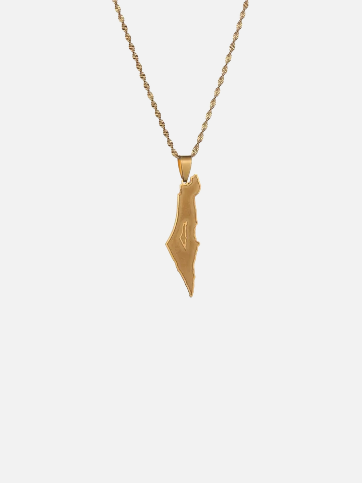 24K Gold Plated PALESTINE Pendant With Chain