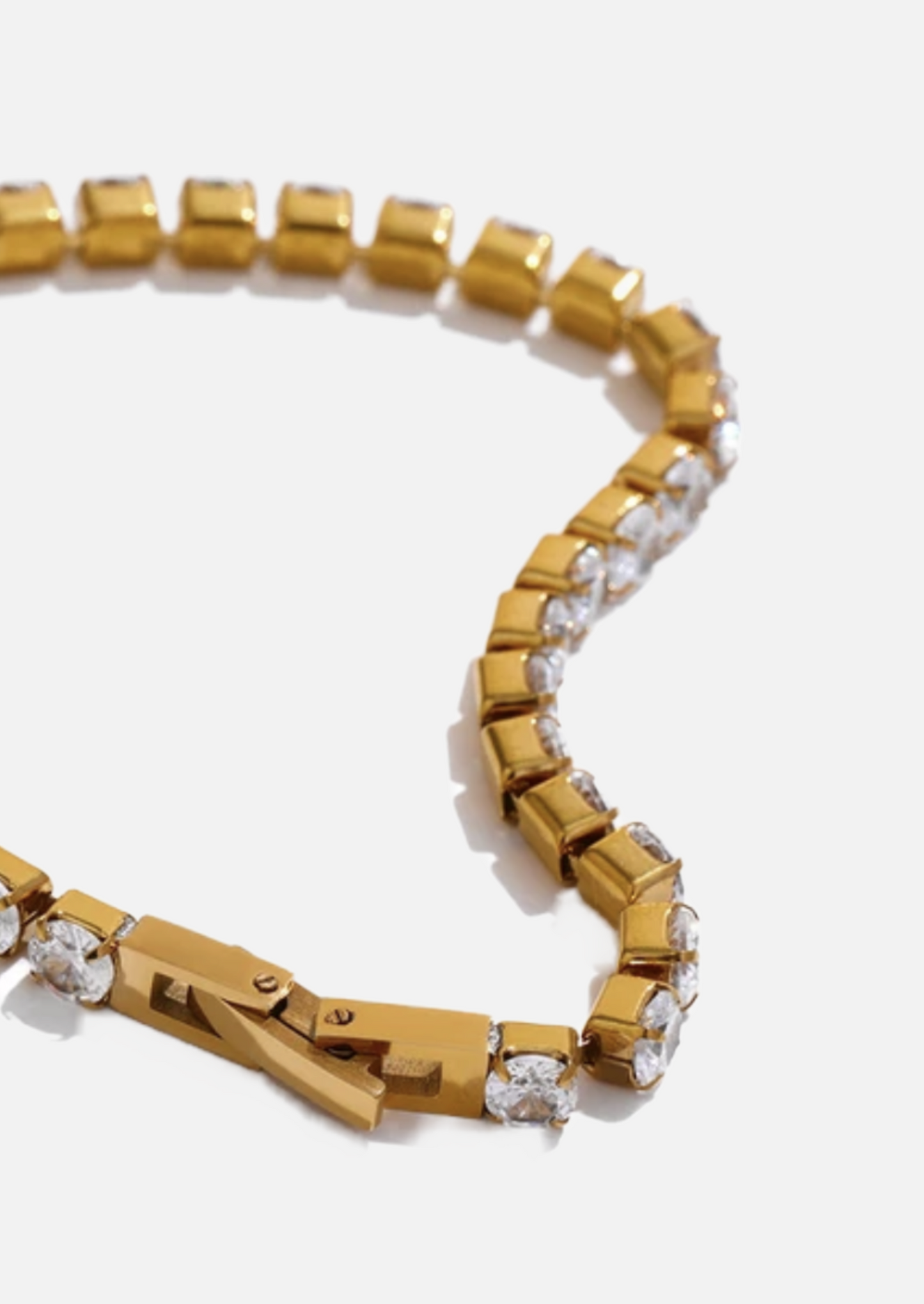 18K Gold Plated Tennis Bracelet Cubic Zirconia