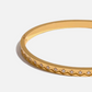 IVY 18K Gold Plated Cubic Zirconia Bangle Bracelet