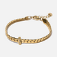 18K Gold Plated Cuban Chain Bracelet Diamante Detail - PRE ORDER
