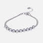 Silver Snake Cubic Zirconia Bracelet