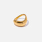 NYLA 18k Gold Plated Curved Ring