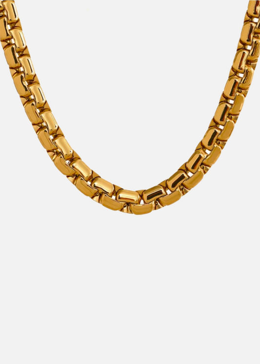 18k Gold Plated Thick Chain Necklace