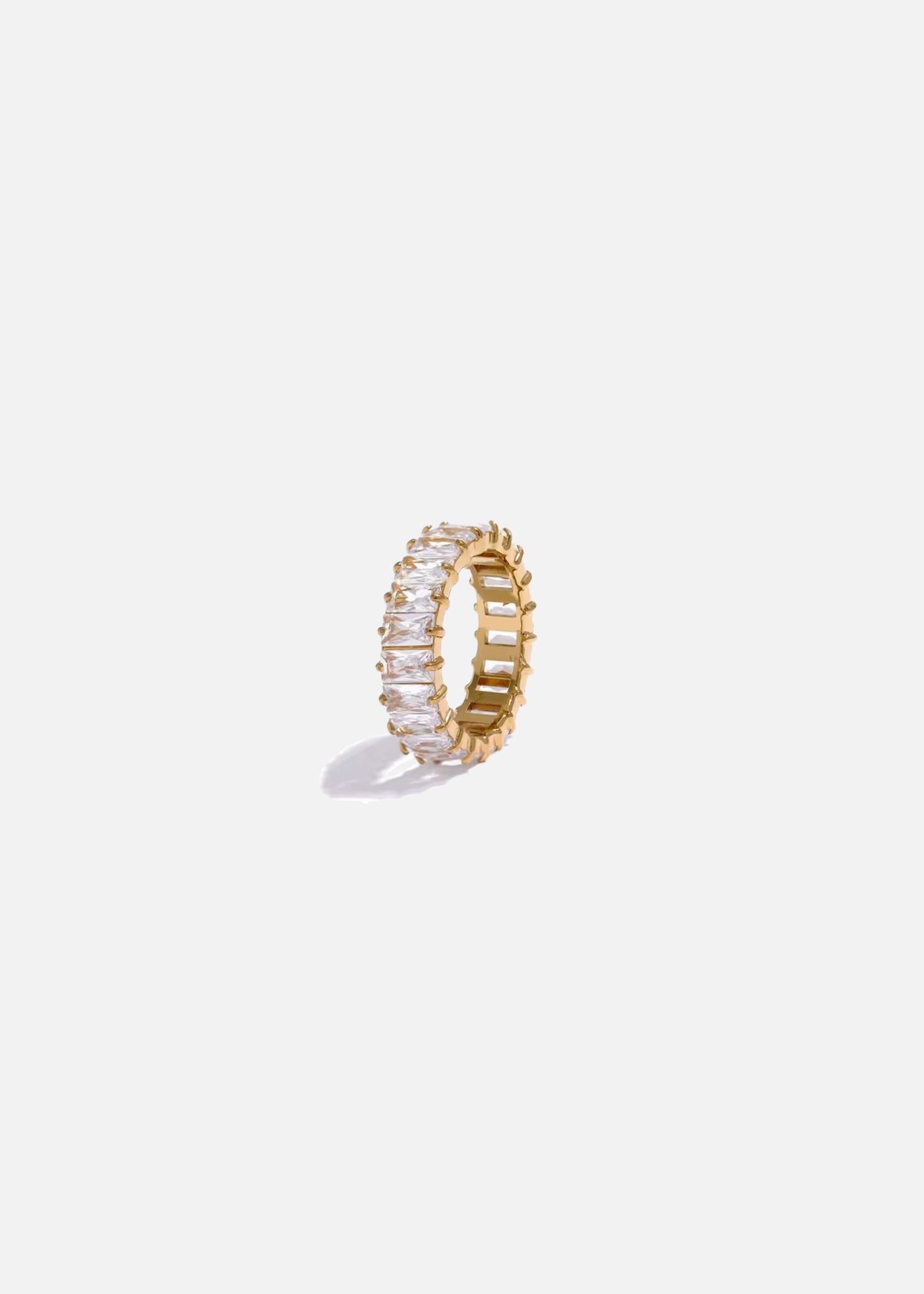 SARA 18k Gold Plated Cubic Zirconia Ring