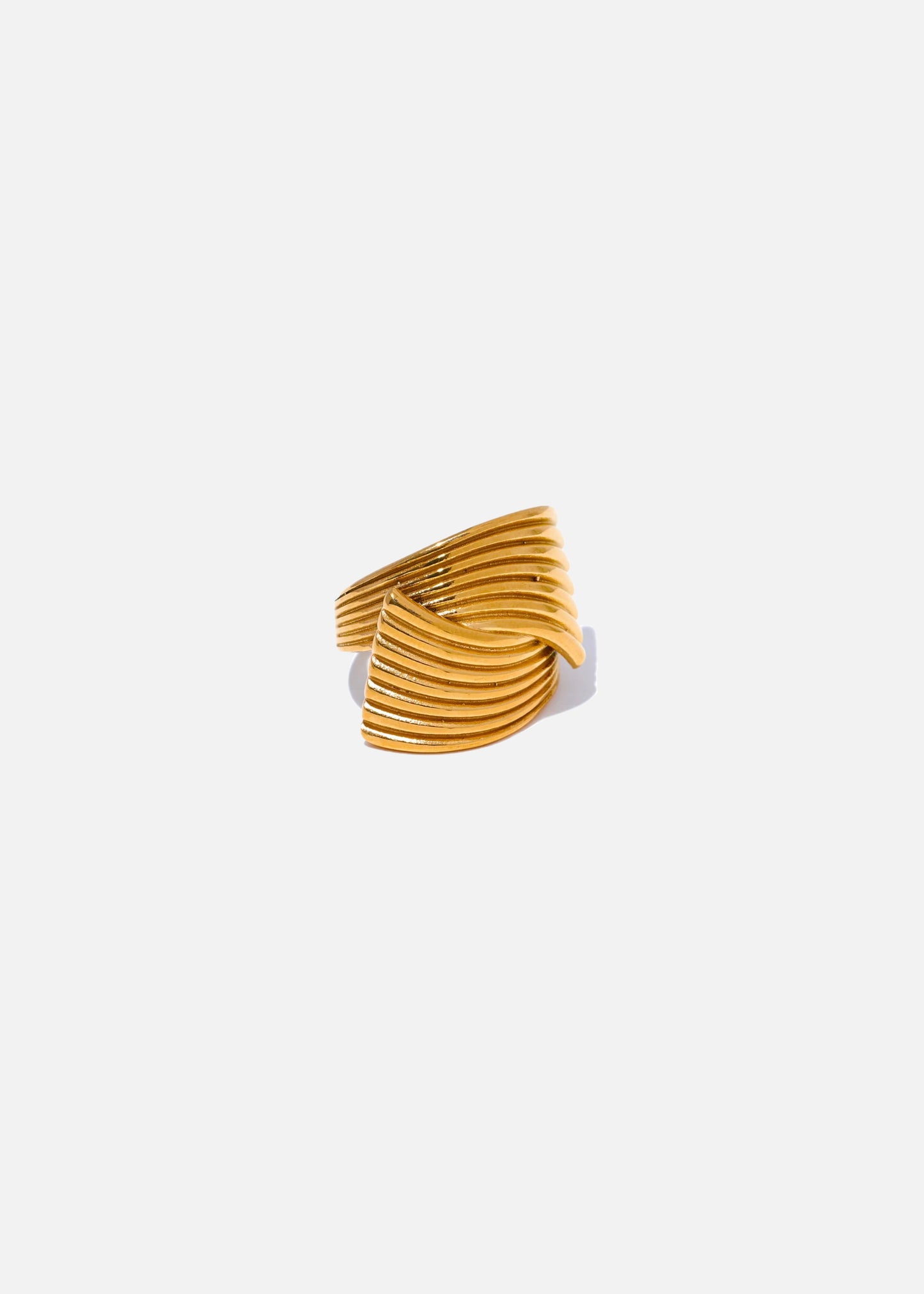 MILA 18k Gold Plated Textured Ring