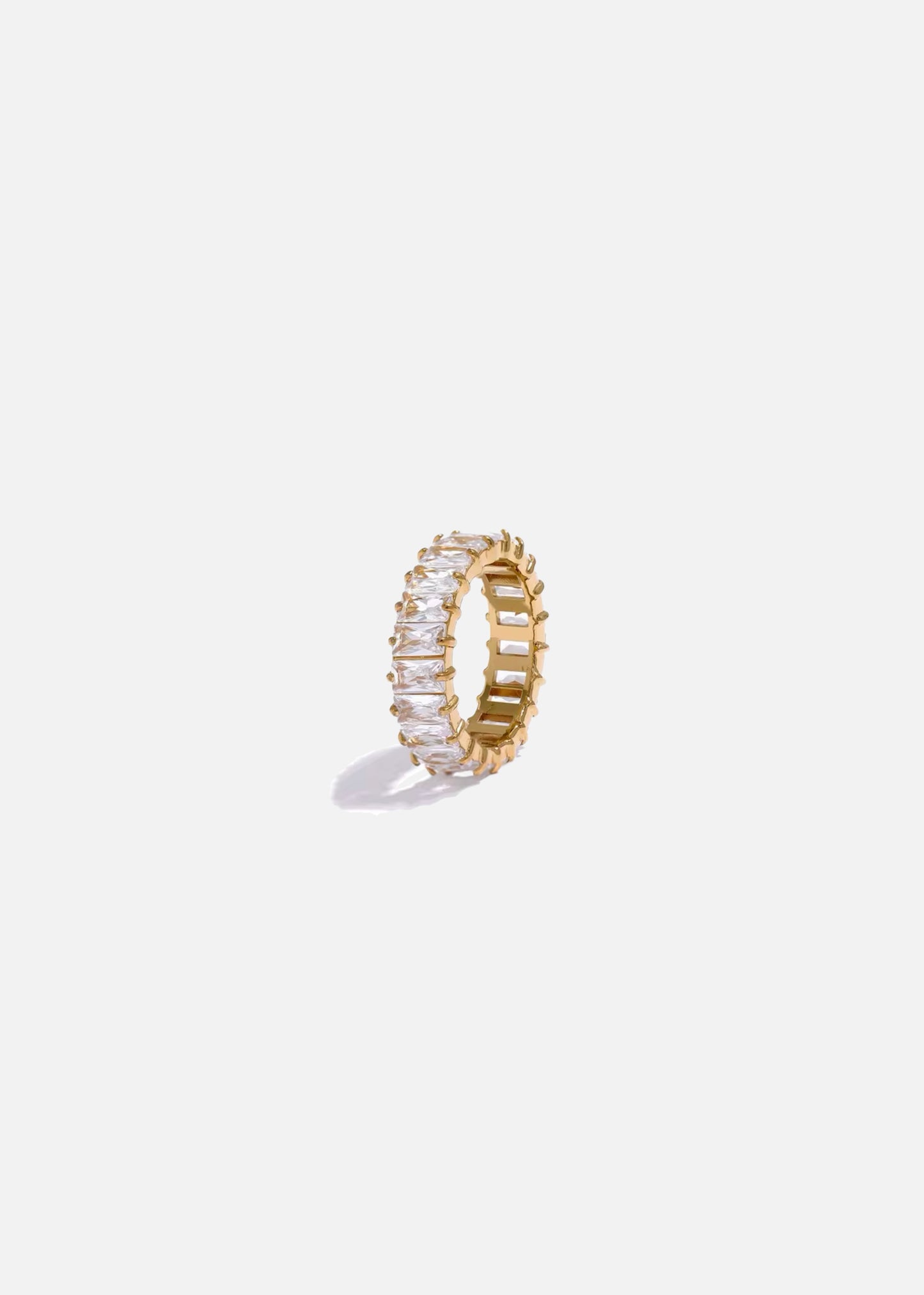 SARA 18k Gold Plated Cubic Zirconia Ring