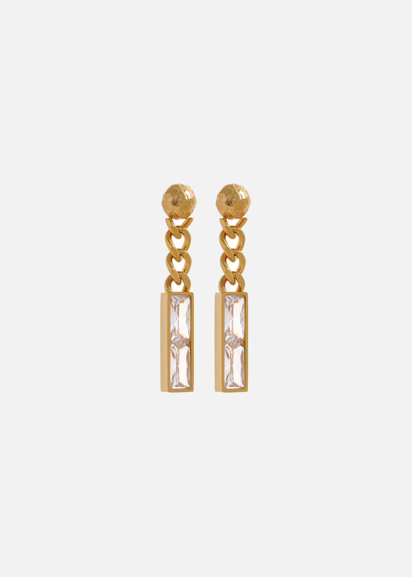 EVA 18K Gold Plated Chain Drop Earrings