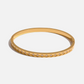 IVY 18K Gold Plated Cubic Zirconia Bangle Bracelet