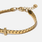 NOA 18K Gold Plated Cuban Chain Bracelet Diamante Detail - PRE ORDER