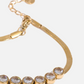 ORLA 18k Gold Plated Snake Cubic Zirconia Bracelet