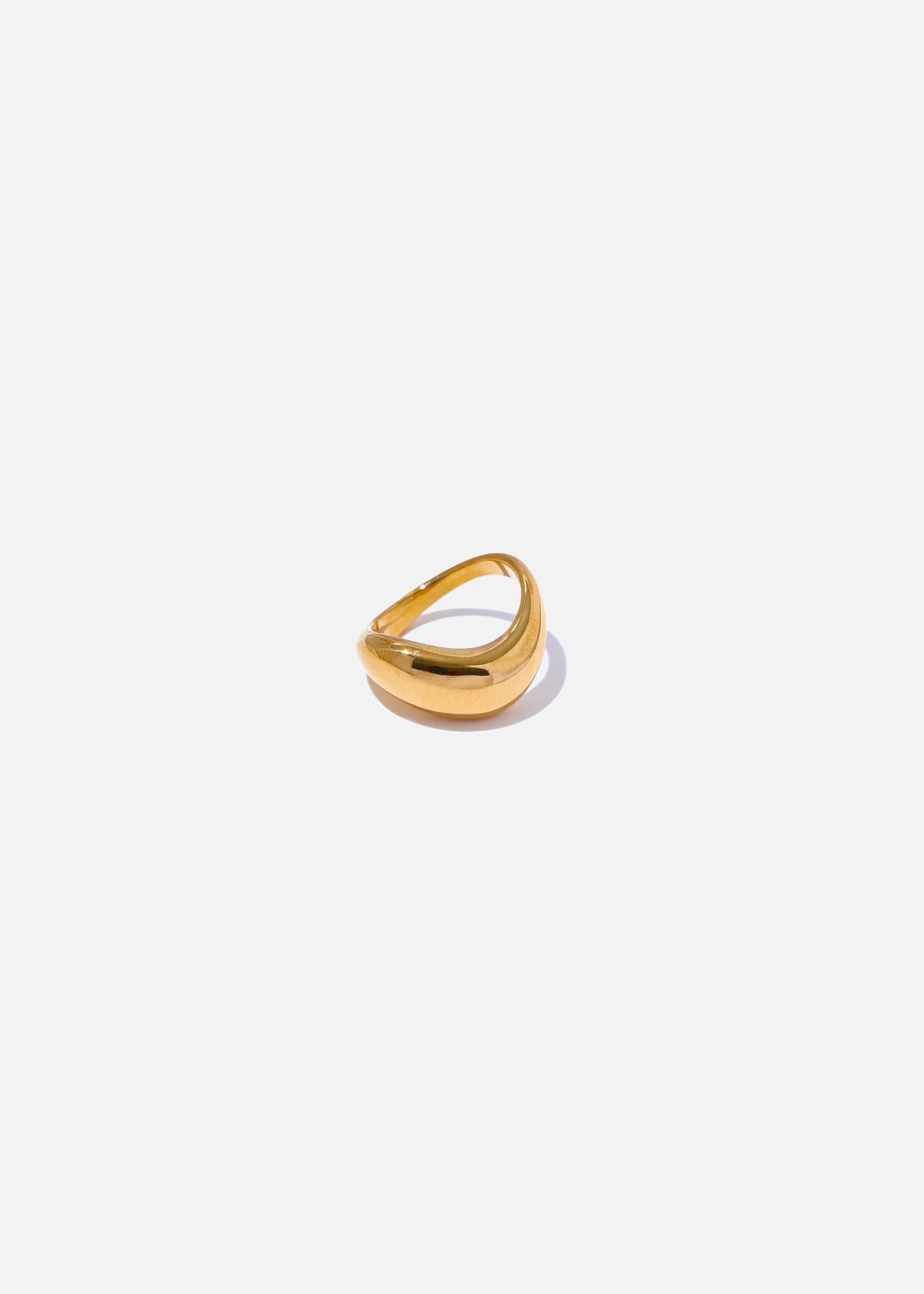 NYLA 18k Gold Plated Curved Ring