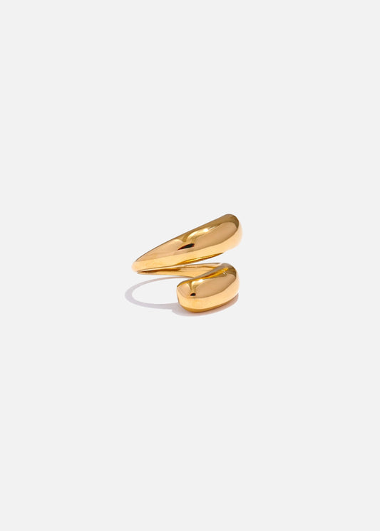 ZARA 18k Gold Plated Twist Ring