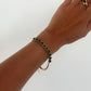 RIA 18k Gold Plated Green Cubic Zirconia Bracelet