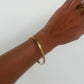 IVY 18K Gold Plated Cubic Zirconia Bangle Bracelet