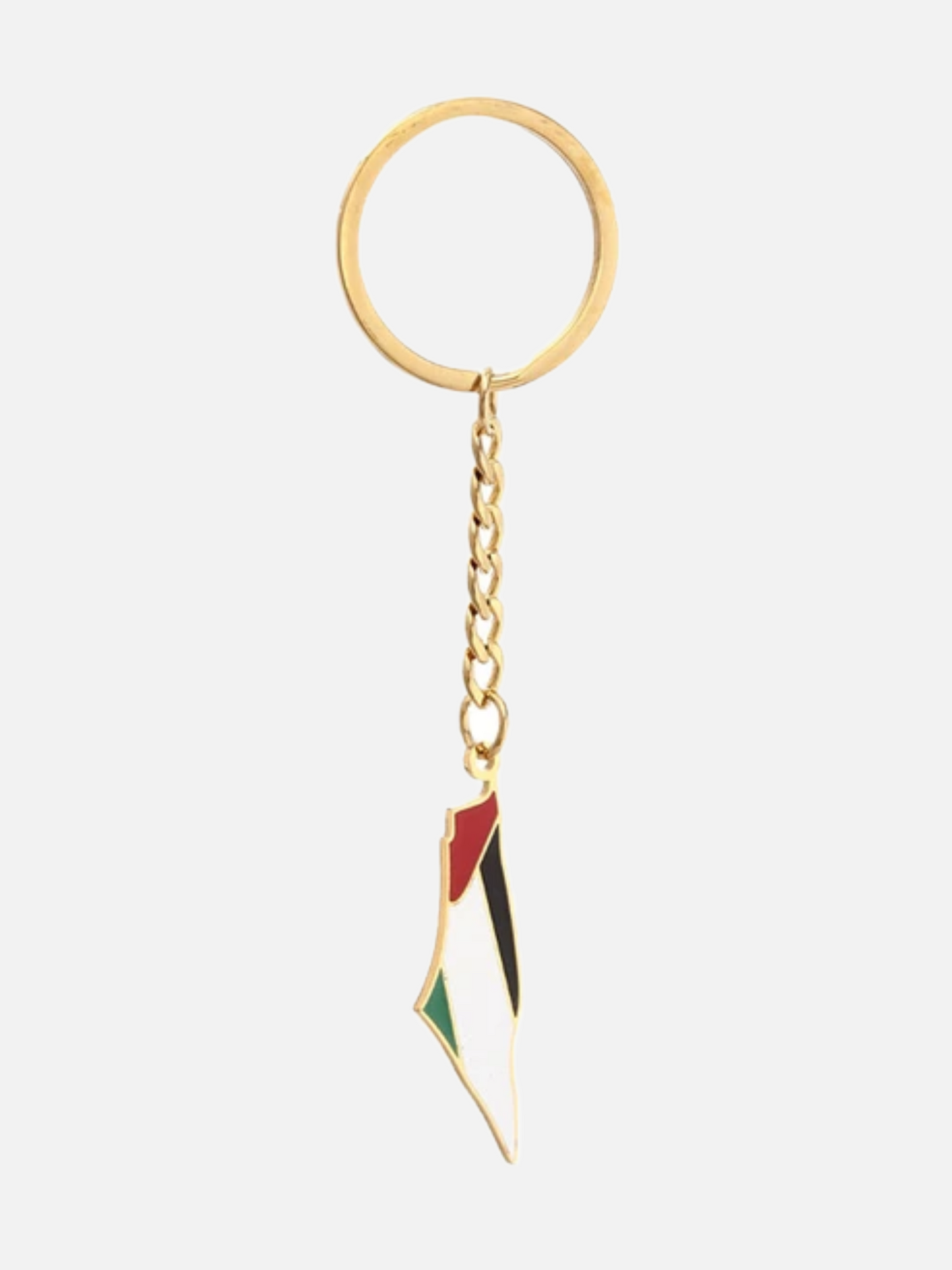 24K Gold Plated PALESTINE Keyring