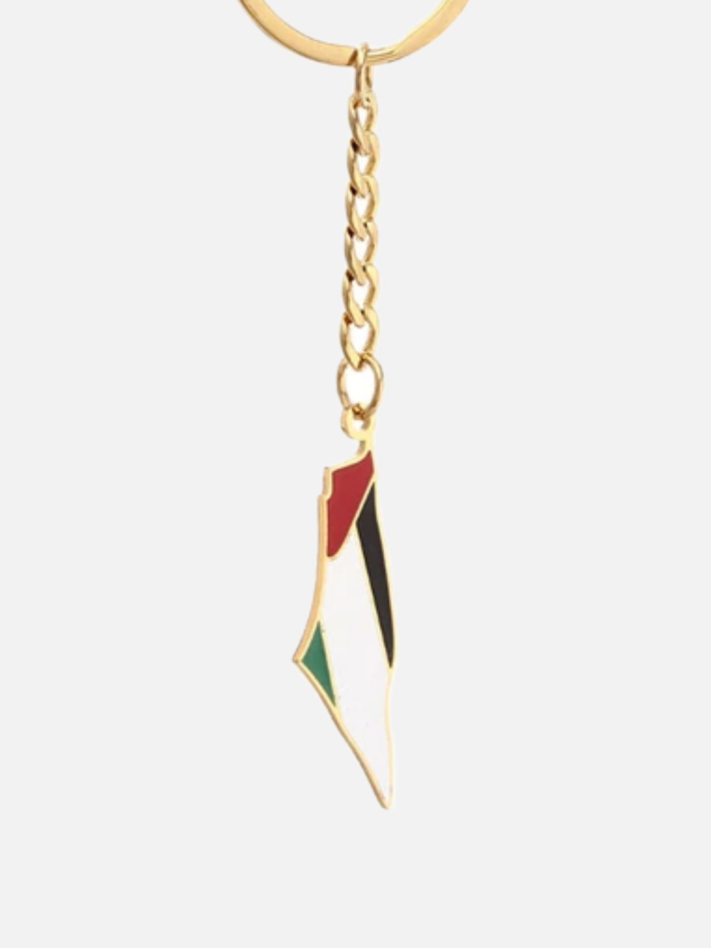 24K Gold Plated PALESTINE Keyring