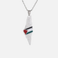 Silver Plated PALESTINE Pendant With Chain