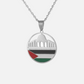 Silver Plated PALESTINE Pendant With Chain