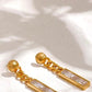 EVA 18K Gold Plated Chain Drop Earrings