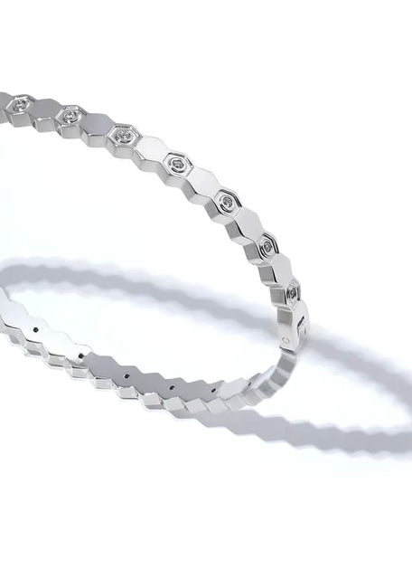 Silver Cubic Zirconia Bangle