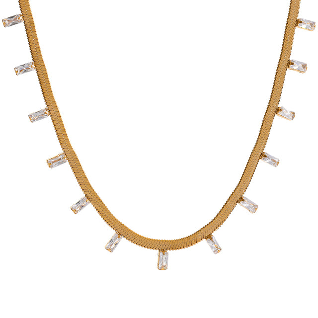 ELLI 18K Gold Plated Cubic Zirconia Necklace